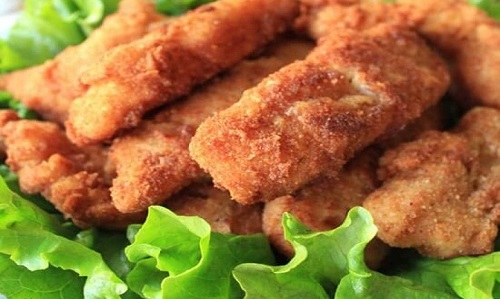 cá tầm tẩm bột chiên giòn